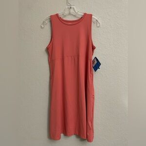 Columbia PFG Freezer Tank Dress 50 UPF Rated Faded Peach Womens Small